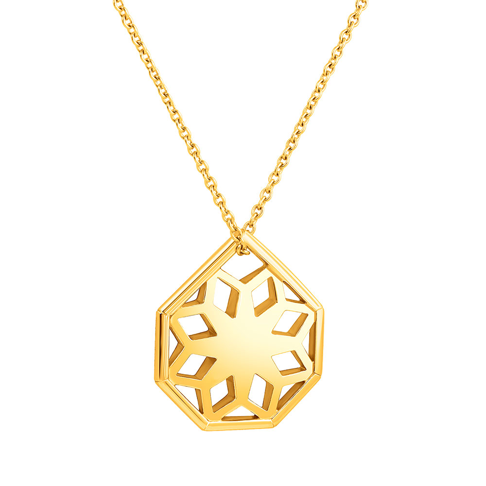 Rayonnant Pendant in yellow gold