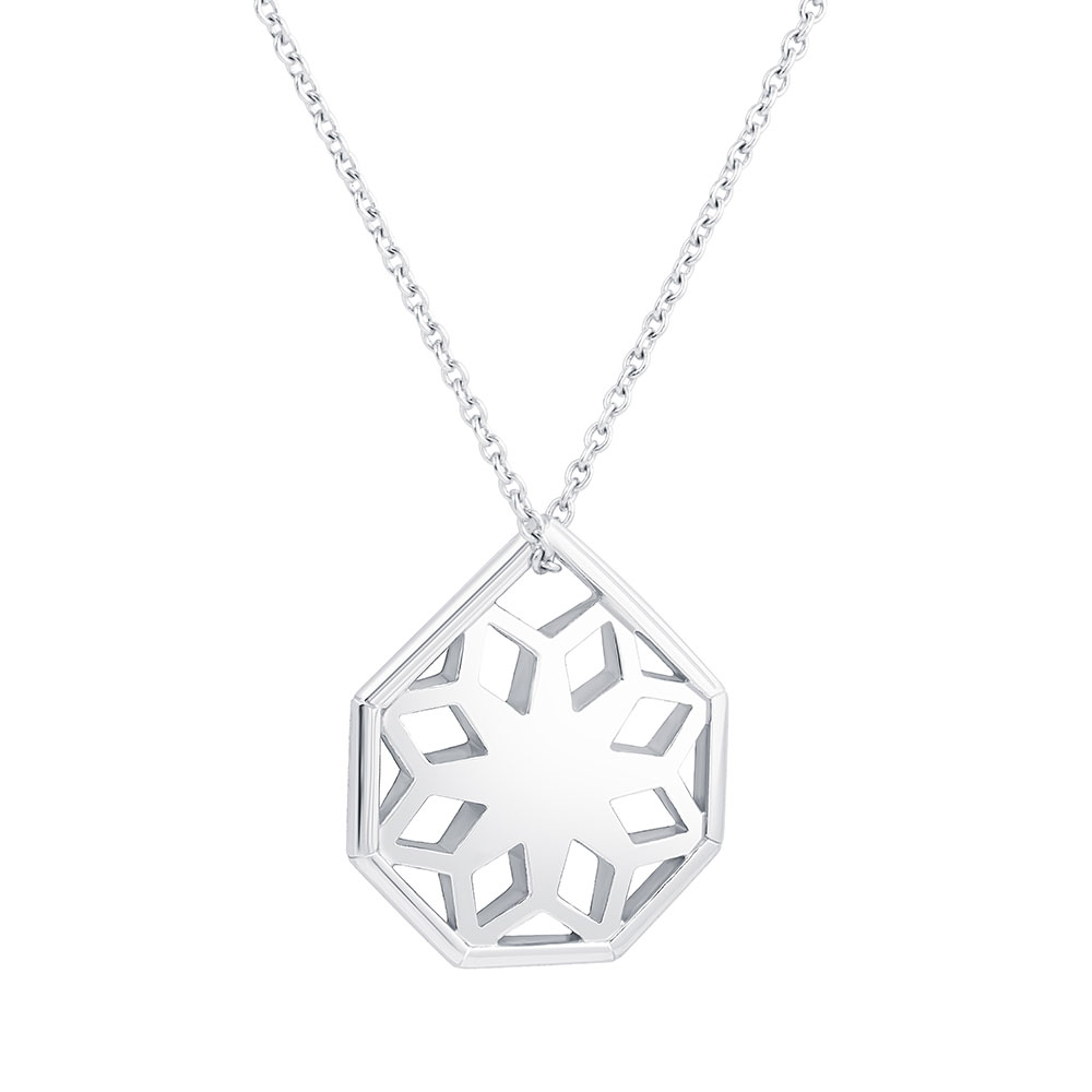 Rayonnant Pendant in white gold